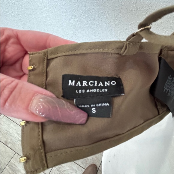 Marciano Multicolor Woven Women's Crop Top - Picture 3 of 4